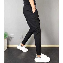 Men's Pants Fashion Korean Solid Joggers Men High Quality Spring Autumn Pants Men Slim Fit Drawstring Mens Casual Pants Black/Gray S-5XLHot W0414