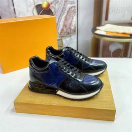 Luxury designer Casual Shoes New Men's Runaway Sneaker Eclipse Shoes Denim Black best quality leather Run Away Blue Translucent Sneaker Mens Size With Box