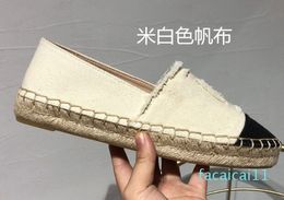 Espadrilles Straw Fisherman Flat Heels Shoe Lazy Zapatos Mujer Casual Cartoon Linen