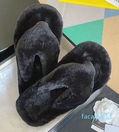 Autumnwinter new bread slippers comfortable one Sheep straight