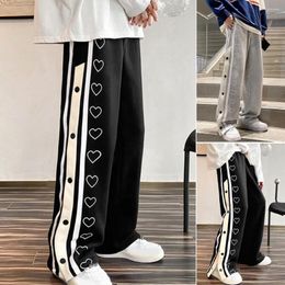 Men's Pants Straight Spring Autumn Lace-up Mid Waist Skateboard For Daily Wear
