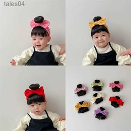 Men's Children's Wigs Fashion Cute Infant Baby Girl Hair Accessories Wig Hat Hairpiece 0-1Y Newborn Children Kids Girls Bow Headbands Headwear YQ231111