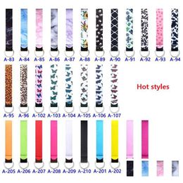 117 Colours Neoprene Wristlet Keychain Wrist Key Belt More Design Strip Leopard Pure Colour Phone Lanyard Keyrings Long Diving Material Dh3Hn