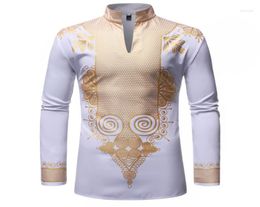 Ethnic Clothing African Dashiki Print Long Sleeve T-shirt Men/Women Vintage Folk-custom Clothes 2023 Spring Casual Graphic Tops T-shirts