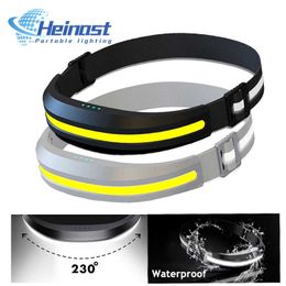 Head lamps New Headlamp COB Work Lamp Red and White Light Source LED ABS Headlamp Mountaineering Camping Outdoor Headlight Running Light P230411