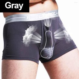 Underpants Men'S Underwear Scrotum Support Bag Function Modal U Convex Separated Boxers