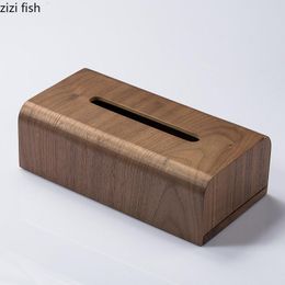 Tissue Boxes & Napkins Minimalist Wood Box Car Holder Composite Material Napkin Desktop Paper Towel Organiser El Storage