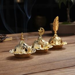 Novelty Items 2023 Eid Mubarak Mini Portable Golden Incense Tower Ramadan Kareem Ornament Home Decor Islamic Muslim Party Decoration Eid Gift Z0411