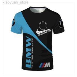 Men's T-Shirts 2022 F1 Motorcycle Sports Male T Shirts Motorrad For BMW Mens Cropped Motorcycle KidsTees Moto Racing Team Quick Dry T-shirts Summer 3M411