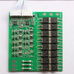 Integrated Circuits 8S 60A lifepo4 BMS PCM 24V protection board with balancing for battery cell pack Dpelp