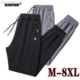 Men's Pants Casual Loose Pants Men Stretch Cotton Sport Running Joggers Sportswear Male Sweatpants Fitness Plus Size Tracksuit Trousers 8Xl W0411