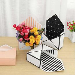 Gift Wrap 6 Pcs Cardboard Folding Envelope Flower Box 20x7x29.5cm Different Types Floral Wrapping Party Wedding Packaging