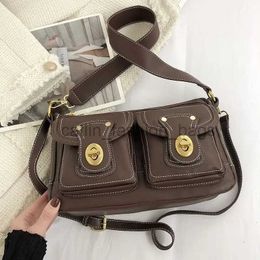 Shoulder Bags Motorcycle Bag Women's 2023 New Fasion Underarm Bag Vintage One Crossbody Bagcatlin_fashion_bags