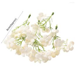 Decorative Flowers 10Pcs Faux Silk Flower Practical Pastoral Simulation Arrangement Artificial Hydrangea Party Supplies