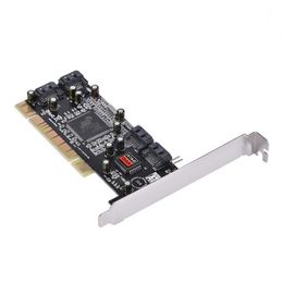 Freeshipping PCI to 4 Internal SATA Port 15Gbps Sil3114 Chipset RAID Controller Card Computer Components Mfmbc