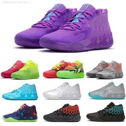MB.01shoesSelling Casual Shoes LaMelo Ball MB1 Men Women Basketball Shoes Kids For Sale 2022 Rick Morty Grade school Sport Shoe Trainner Sneakers US4.