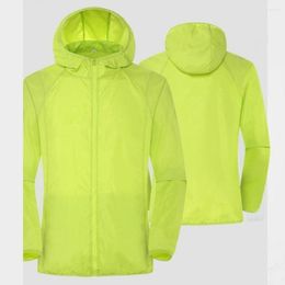 Hunting Jackets Outdoor Men And Women Same Sun Protection Clothing Light Thin Single-Layer Waterproof Sports Cycling Quick Dry Windbreaker