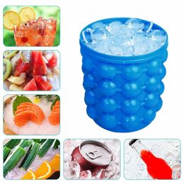 Ice Cream Tools Cube Maker Trays Silicone Mold Kitchen Accessories Ball Tray Shape of The Barrel 230410