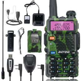 Other Sporting Goods BaoFeng UV 5R WalkieTalkie Dualband Long Range Two Way Radio For Hunting Portable FM cb Stations Transceiver Wireless Set 231110