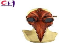 Plague mask Beak Bird Steam Punk Mask Long Nose Cosplay Fancy Gothic Retro Rock Leather Halloween beak1039130