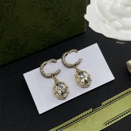 Designer Earring GGity Brand Stud Earing Luxury Women Fashion Hoop Jewellery Metal Letter Double G Logo Crystal Pearl Earring cjeweler Women's Gift ohrringe sd34we