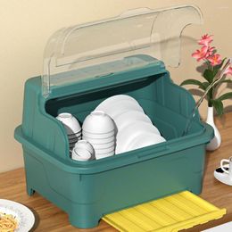 Storage Bottles Kitchen Cupboard With Cover Dust-proof Space-saving Large Capacity Oversized Household Utensil Box