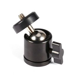 Freeshipping Camera Tripod Mini Head Bracket 360 Swivel 1/4" Screw Mini Ball Head Holder Mount Fllvf