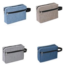 Portable Cosmetic Bag Zip Toiletry Pouch Canvas Make Up Pouches Travel Storage Makeup Bags Tote organizer wash bag