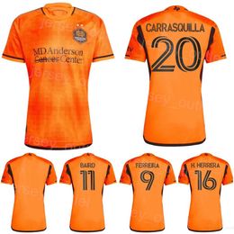 Houston Dynamo 8 Amine Bassi Jersey FC Soccer HERRERA SCHMITT FRANCO CARRASQUILLA BAIRD BARTLOW FERREIRA HADEBE RAINES QUINONES Football Shirt Kits Club 23/24