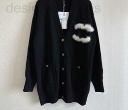 Women's Jackets designer Chan 2023 new jacket women sweater knit cardigan long style leisure coat birthday Christmas gift HBKE