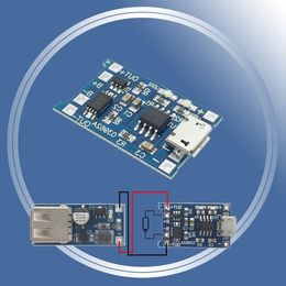 Freeshipping 50pcs Micro USB 5V 1A 18650 TP4056 Lithium Battery Charger Module Charging Board With Protection Dual Functions 1A Li-ion Wbpbc