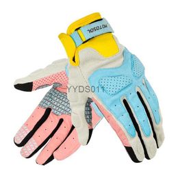 Five Fingers Gloves Touch Screen Gloves Racing Breathable Motorcycle Bike Rider Spring summer Gloves For Women Men Unisex YQ231111