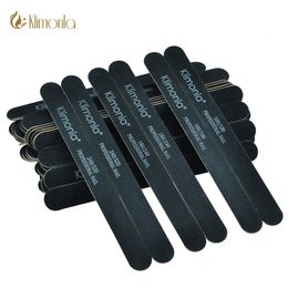 Nail Files 50Pcslot 100180240320 File Professional Portable Manicure Pedicure All UV Gel Straight Black Pilniczek Do Paznokci Disp 231110