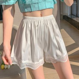 Women's Shorts Lace Women Girl Loose Safety Pants Elastic Waist Comfortable Vintage Bloomers Summer Lightproof Underwear