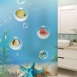 Window Stickers Custom Glass Film Electrostatic Frosted Stained Door Sticker Home Foil Waterproof For Bathroom Submarine World