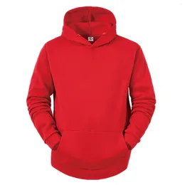 Men's Hoodies Fashion Hooded Sweatshirts Couple Style Sweater Casual Simple Solid Sweatershirt With Pocket Ropa Hombre