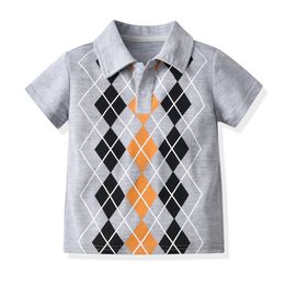 T shirts Boys Polo Shirts Short Sleeved Shirt for Kids Collar Tops Tees Summer Baby Cotton Children s Clothes Casual 230411