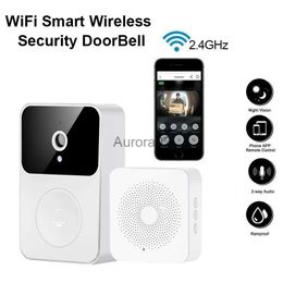 Doorbells 1080P WiFi Video Doorbell Smart Home Wireless Intercom PIR Outdoor Waterproof Night Vision Camera Doorbell YQ231111