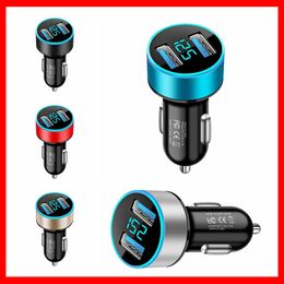 18W Dual USB Car Charger LED Fast Charging Mobile Phone Charge For iPhone 12 11 mini Pro X XR Max 7 8 Plus Xiaomi Huawei Samsung Car-Charge Car-Charger Car Charging Quick