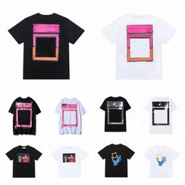 Loose Summer Mens t Shirts Fashion BrandoFFs Offes T-shirt Designers Back Print Arrow Tops Tees Casual Womens Sports T-shirts Luxu213d