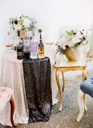 Table Runner 4pcs/Pack Brand 12x108 Inch Champagne/Silver/Rose Gold Sequin For Wedding/Party Decoration Choose Your Color!!!