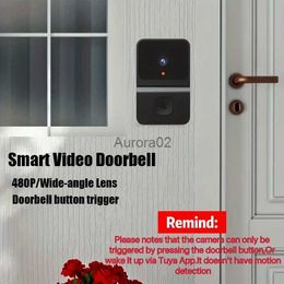 Doorbells Waterproof Wireless Doorbell Smart Home Doorbell With Ringtone Receiver Bell Support Remote Voice video YQ231111