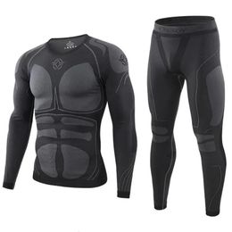 Men's Tracksuits winter Top quality thermo Cycling clothing Men's thermal underwear men underwear sets compression training underwear men clothin 231110