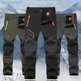 Men's Pants Spring Autumn Outdoor Cargo Men's Pants Plus Size Waterproof Breathable Trousers Sports Hiking Sweatpants 5XL W0411