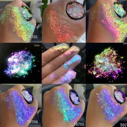 Eye Shadow Multichrome Eyeshadow Flakes Chameleon Eyeshadow Flakes Rainbow Pigment Multi-flakes Holographic Eyeshadow Pigment Powder 0.3g 231110