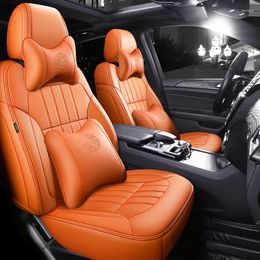 Car Seat Covers Custom NAPPA Leather Full Set For W203 W204 W205 W211 Waterproof Interior Accessories