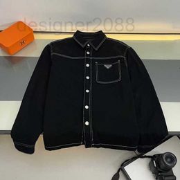 Men's Jackets Designer Metal Triangle Letter Logo Denim Casual Coat YVVM