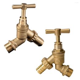 Bathroom Sink Faucets 1pcs G1/2" (DN15) Or G3/4" (DN20) Brass Hose Bibb Tap Perfect Replacement Universal For Garden Laundry