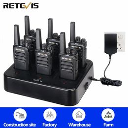 Other Sporting Goods Retevis 6 Pcs RT668 Walkie Talkie Long Range PMR4 WalkieTalkies PTT Rugged Rechargeable Radio for Construction Site Factory 231110