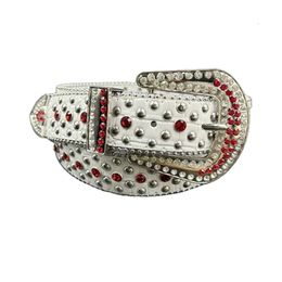 Factory sale Cowboy and cowgirl rivet and crystal strip with rhinestone alloy buckle set Punk Rock Belt